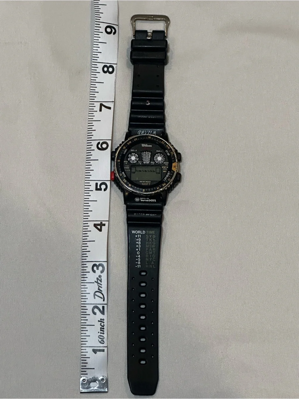 Wilson Black Digital Multifuntion Sports Watch Water Resistant